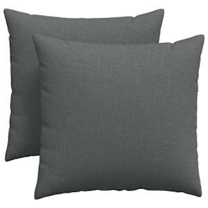 Pohovkové polštáře 2 pcs Tmavě šedá 45 x 45 cm textil - obrázek 2
