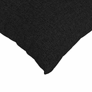 Pohovkové polštáře 2 pcs Černá 45 x 45 cm textil - obrázek 7