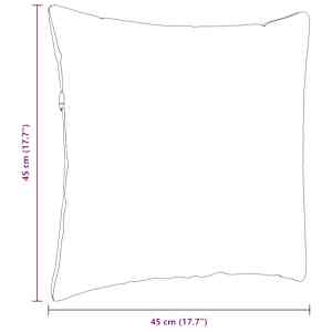 Pohovkové polštáře 2 pcs Černá 45 x 45 cm textil - obrázek 9
