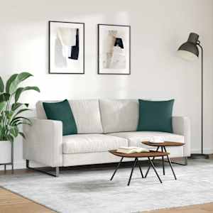 Pohovkové polštáře 2 pcs Tmavě zelená 45 x 45 cm textil - obrázek 4