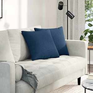 Pohovkové polštáře 2 pcs Modrá 45 x 45 cm textil - obrázek 1
