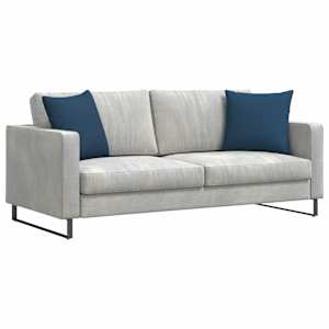 Pohovkové polštáře 2 pcs Modrá 45 x 45 cm textil - obrázek 3