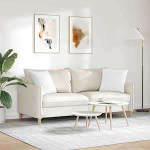 Pohovkové polštáře 2 pcs Bílá 45 x 45 cm textil - obrázek 4