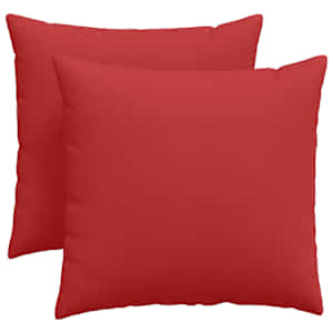 Pohovkové polštáře 2 pcs Červená 45 x 45 cm textil - obrázek 2