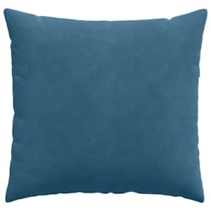 Pohovkové polštáře 2 pcs Modrá 45 x 45 cm Žebrovaná látka - obrázek 6