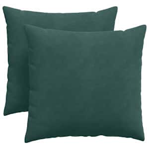 Pohovkové polštáře 2 pcs Tmavě zelená 45 x 45 cm - obrázek 2