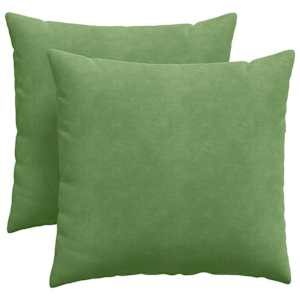 Pohovkové polštáře 2 pcs Světlá zelená 45 x 45 cm - obrázek 2