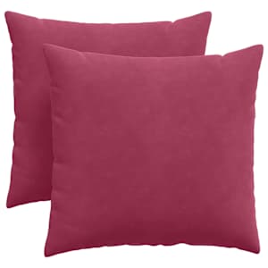 Pohovkové polštáře 2 pcs Víno Červené 45 x 45 cm - obrázek 2