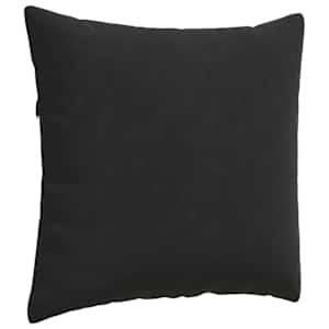 Pohovkové polštáře 2 pcs Černá 45 x 45 cm Žebrovaná látka - obrázek 5