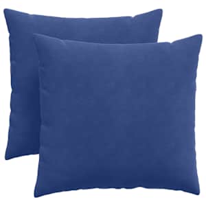 Pohovkové polštáře 2 pcs Policová modrá 45 x 45 cm - obrázek 2