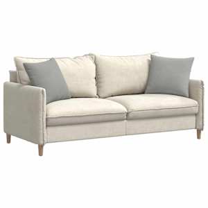 Pohovkové polštáře 2 pcs Světle šedá 45 x 45 cm textil - obrázek 3