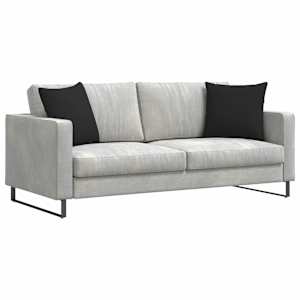 Pohovkové polštáře 2 pcs Černá 45 x 45 cm textil - obrázek 3
