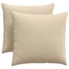 vidaXL Diivanipadjad 2 tk kangas cream 45 x 45 cm