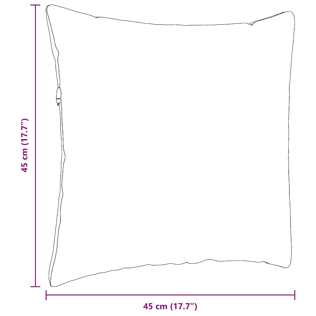 Μαξιλάρι Καναπέ 2 pcs Μπεζ 45 x 45 cm ύφασμα - Image 9