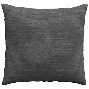 Pohovkové polštáře 2 pcs Tmavě šedá 45 x 45 cm Žebrovaná látka - obrázek 6
