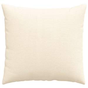 Pohovkové polštáře 2 pcs Krémová 45 x 45 cm Žebrovaná látka - obrázek 6