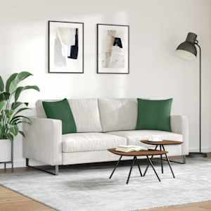 Pohovkové polštáře 2 pcs Tmavě zelená 45 x 45 cm - obrázek 4