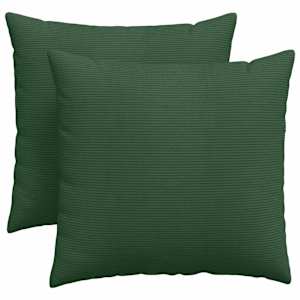 Pohovkové polštáře 2 pcs Tmavě zelená 45 x 45 cm - obrázek 2