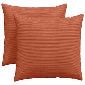 Pohovkové polštáře 2 pcs Červená oranžová 45 x 45 cm - obrázek 2