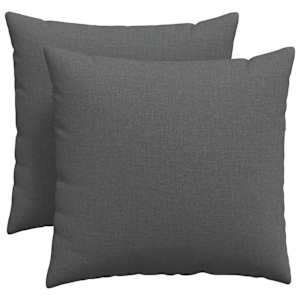 Pohovkové polštáře 2 pcs Tmavě šedá 50 x 50 cm textil - obrázek 2