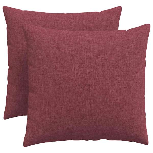 vidaXL Diivanipadjad 2 tk kangas Veinpunane 50 x 50 cm