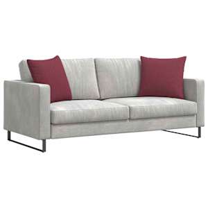 Pohovkové polštáře 2 pcs Víno Červené 50 x 50 cm textil - obrázek 3