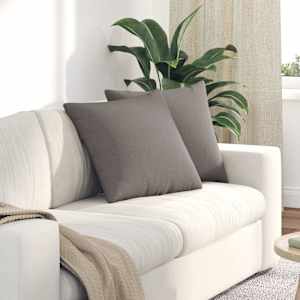 Pohovkové polštáře 2 pcs Taupe 50 x 50 cm textil - obrázek 1