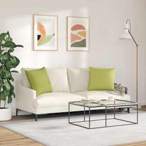 Pohovkové polštáře 2 pcs Světlá zelená 50 x 50 cm textil - obrázek 4