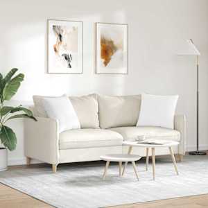 Pohovkové polštáře 2 pcs Bílá 50 x 50 cm textil - obrázek 4