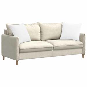 Pohovkové polštáře 2 pcs Bílá 50 x 50 cm textil - obrázek 3