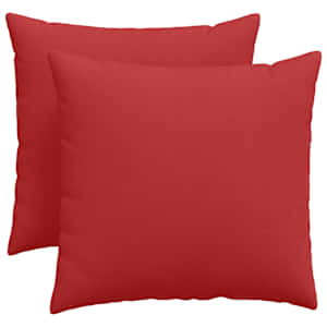 Pohovkové polštáře 2 pcs Červená 50 x 50 cm textil - obrázek 2