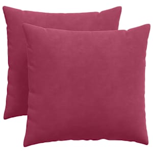 Pohovkové polštáře 2 pcs Víno Červené 50 x 50 cm - obrázek 2
