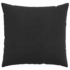 Pohovkové polštáře 2 pcs Černá 50 x 50 cm Žebrovaná látka - obrázek 6