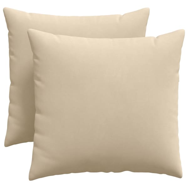 vidaXL Diivanipadjad 2 tk kangas cream 50 x 50 cm
