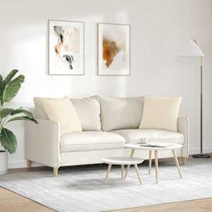 Pohovkové polštáře 2 pcs Béžová 50 x 50 cm textil - obrázek 4