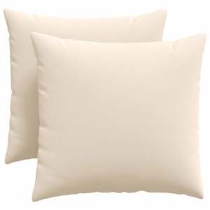 Pohovkové polštáře 2 pcs Béžová 50 x 50 cm textil - obrázek 2