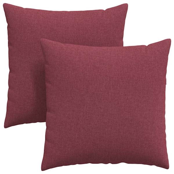vidaXL Diivanipadjad 2 tk kangas Veinpunane 60 x 60 cm