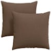 vidaXL Diivanipadjad 2 tk kangas Pruun 60 x 60 cm
