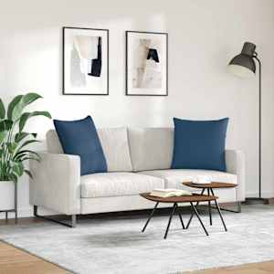 Pohovkové polštáře 2 pcs Modrá 60 x 60 cm textil - obrázek 4