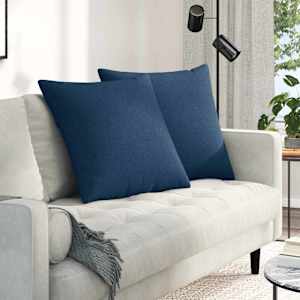 Blazine za kavč 2 pcs Modra 60 x 60 cm blago