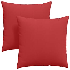 Pohovkové polštáře 2 pcs Červená 60 x 60 cm textil - obrázek 2