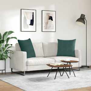 Pohovkové polštáře 2 pcs Tmavě zelená 60 x 60 cm - obrázek 4