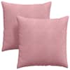 vidaXL Diivanipadjad 2 pcs Roosa 60 x 60 cm Korter kangas