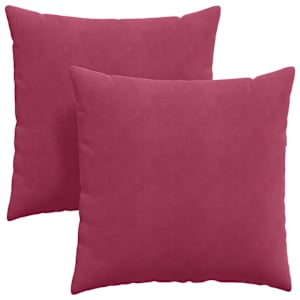 Pohovkové polštáře 2 pcs Víno Červené 60 x 60 cm - obrázek 2