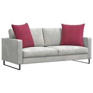 Pohovkové polštáře 2 pcs Víno Červené 60 x 60 cm - obrázek 3