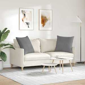 Pohovkové polštáře 2 pcs Tmavě šedá 60 x 60 cm textil - obrázek 4