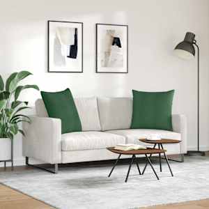 Pohovkové polštáře 2 pcs Tmavě zelená 60 x 60 cm - obrázek 4