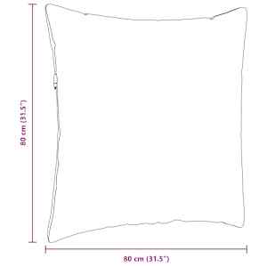Pohovkové polštáře 2 pcs Víno Červené 80 x 80 cm textil - obrázek 9