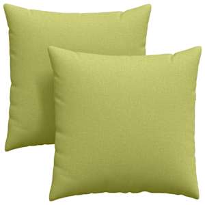 Pohovkové polštáře 2 pcs Světlá zelená 80 x 80 cm textil - obrázek 2