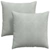 vidaXL Diivanipadjad 2 pcs Helehall 80 x 80 cm Korter kangas